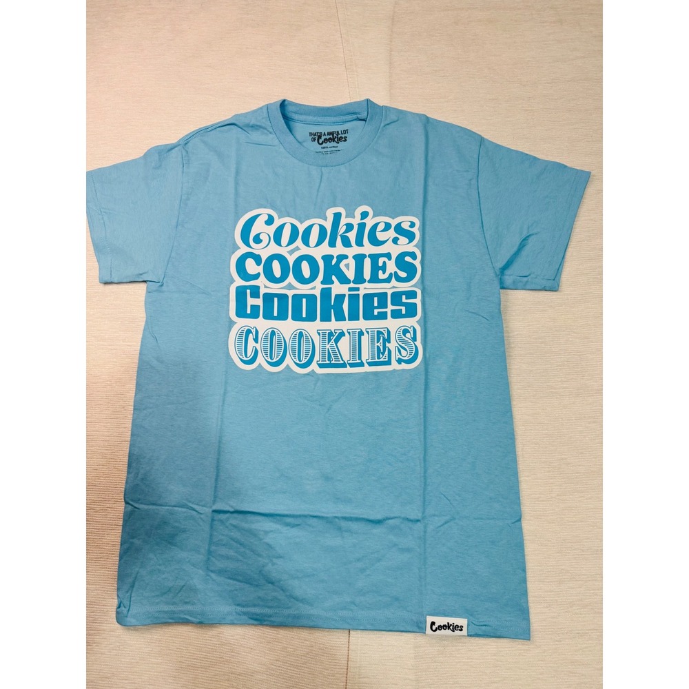 Cookies SF x Desto Dubb Thats A Awful Lot Of Cookies Blue T-Shirt Mens Medium
